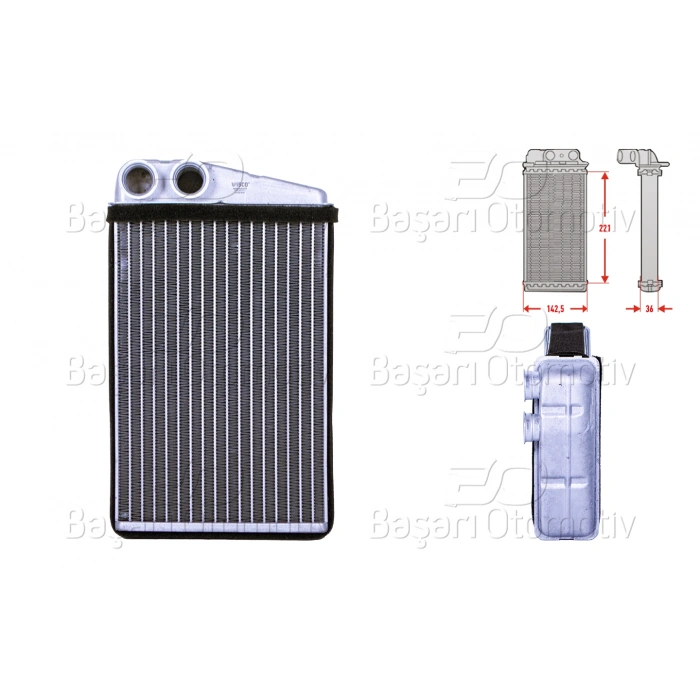 KALORIFER RADYATORU BRAZING 220X144 MM RENAULT GRAND 2 1.5 DCI 1.6 1.9 DCI 1.9 MEGANE 2 1.4 1.5 DCI 1.6 16V SCENIC 2 1.4 1.5 DCI 1.9 D 2.0 DCI 2003>