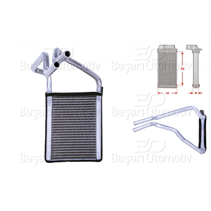 KALORIFER RADYATORU BRAZING 220X145 MM HYUNDAI IX35 KIA SPORTAGE 01 >