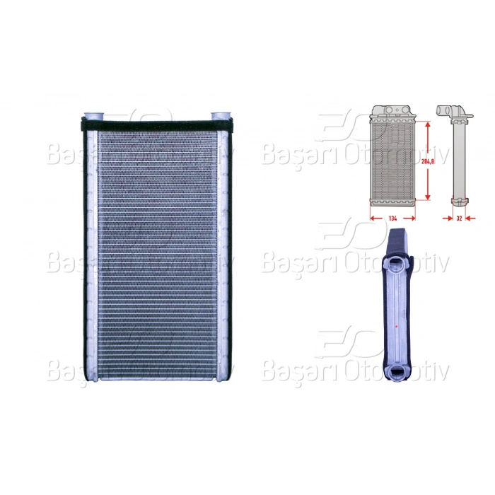 KALORIFER RADYATORU BRAZING 279X134 MM AUDI A6 C7 (4G2, 4GC) 2.0TDI 11-18 AUDI A7 Sportback (4GA, 4GF) 3.0TDI 10-18 BENTLEY MULSANNE (3Y_) 6.8 09-20