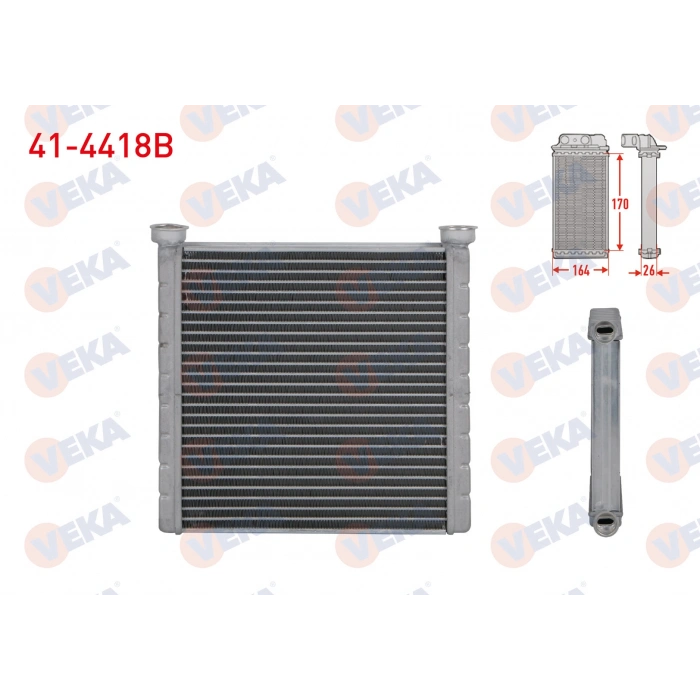 KALORIFER RADYATORU BRAZING (4.5mm fin) VOLKSWAGEN CRAFTER 2.0 TDI 2018-