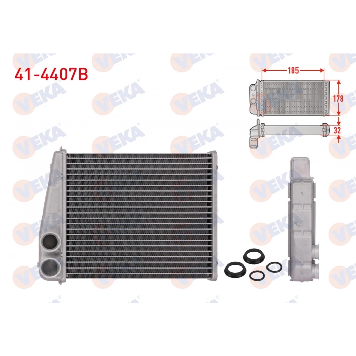 KALORIFER RADYATORU BRAZING (5.5mm fin) VOLKSWAGEN GOLF V (1K1) 1.4i 2003-2009