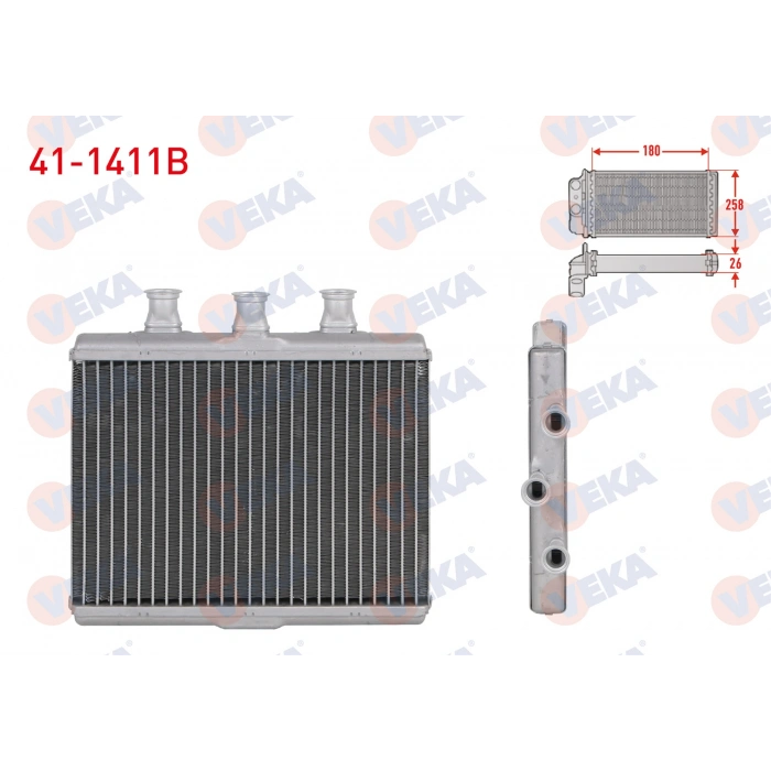 KALORIFER RADYATORU BRAZING BMW 7 SERISI (E65,E66) 730 D - 730 i - 730 Li - 735 Li - 740 D - 740 i - 745 i - 750 Li 2001-2009