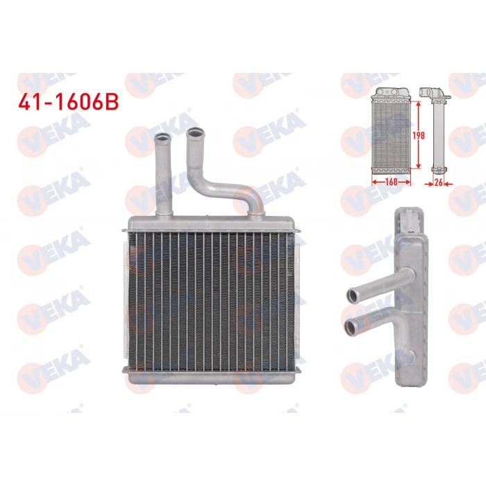 KALORIFER RADYATORU BRAZING CHEVROLET REZZO 1.6i 2000-2008