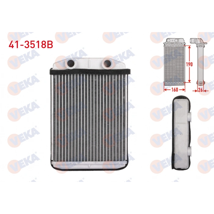 KALORIFER RADYATÖRÜ BRAZING DACIA DOKKER / LODGY 1,2-1,5DCI-1,6 12-