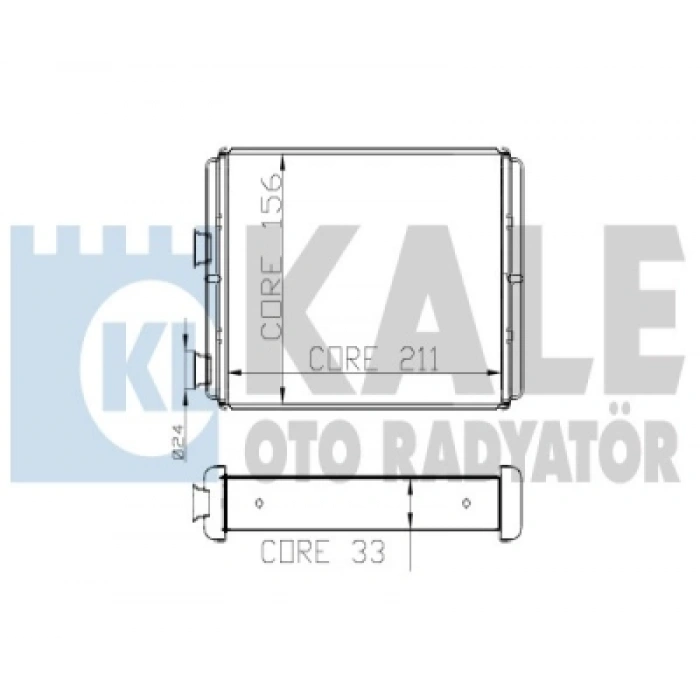 KALORIFER RADYATÖRÜ BRAZING DOBLO / DOBLO MPV / IDEA / PUNTO BM 01-09