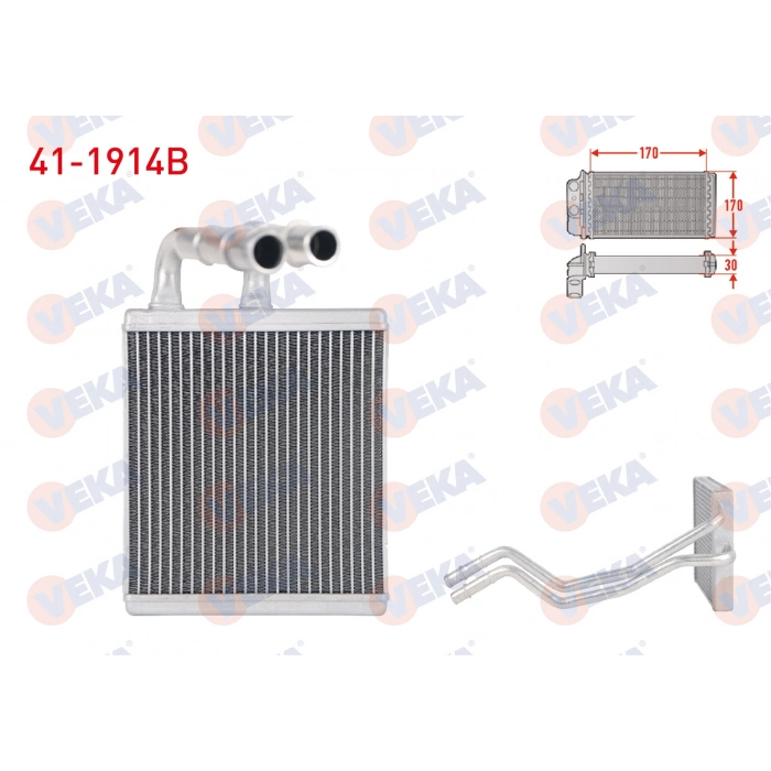 KALORIFER RADYATORU BRAZING FORD FIESTA VI 1.4 TDCI - 1.6 TDCI - 1.4i - 1.6i 2008-2012