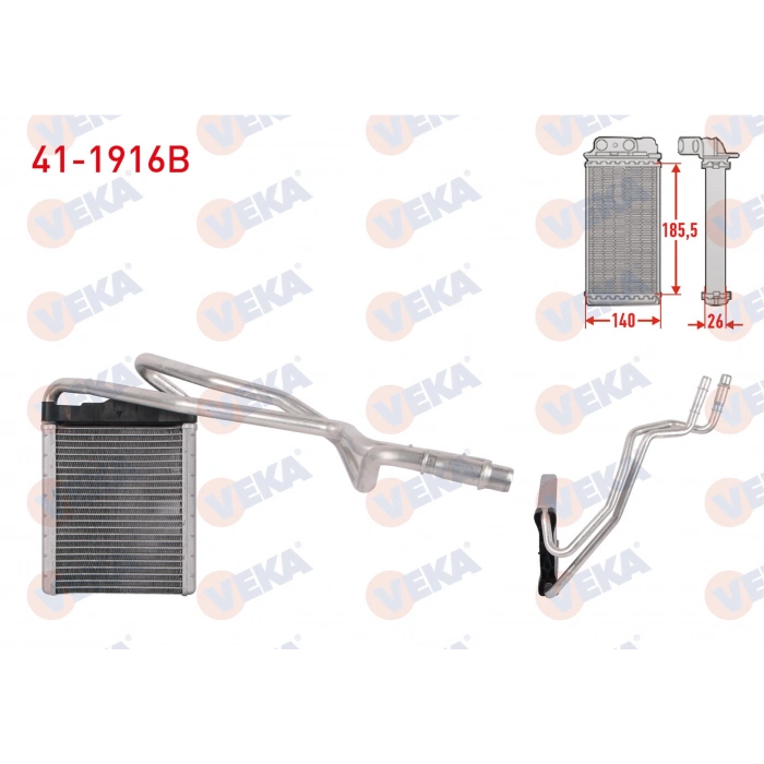 KALORIFER RADYATORU BRAZING FORD TRANSIT COURIER 1.5 TDCI 2014-