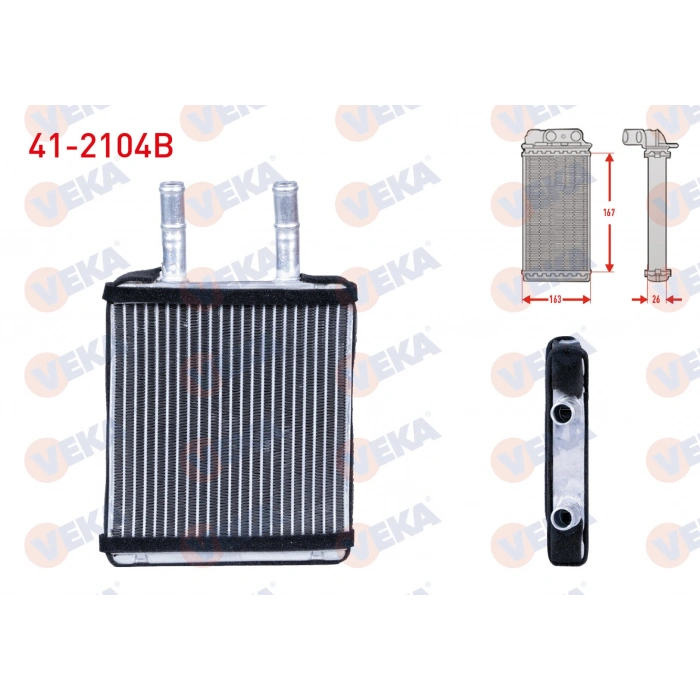 KALORIFER RADYATORU BRAZING HYUNDAI ACCENT I (X-3) 1.3i 1994-2000