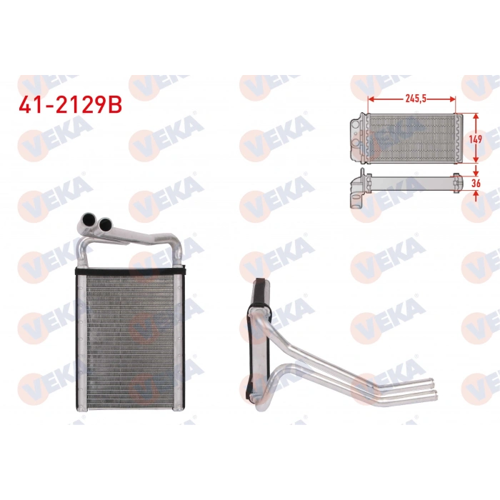 KALORIFER RADYATORU BRAZING HYUNDAI SANTA FE III (DM, DMA) 2.0 CRDI - 2.2 CRDI 2012-