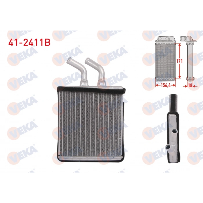 KALORIFER RADYATORU BRAZING KIA RIO HATCHBACK (DC) 1.5 16V 2000-2005