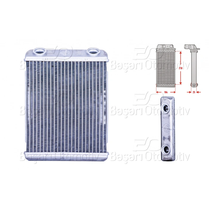 KALORIFER RADYATORU BRAZING MT-AT 210X184X25 MM RENAULT ESPACE 4 2.0 DCI LAGUNA 2 1.8 16V 1.9 DCI 2.0 DCI 2.2 DCI 2001>