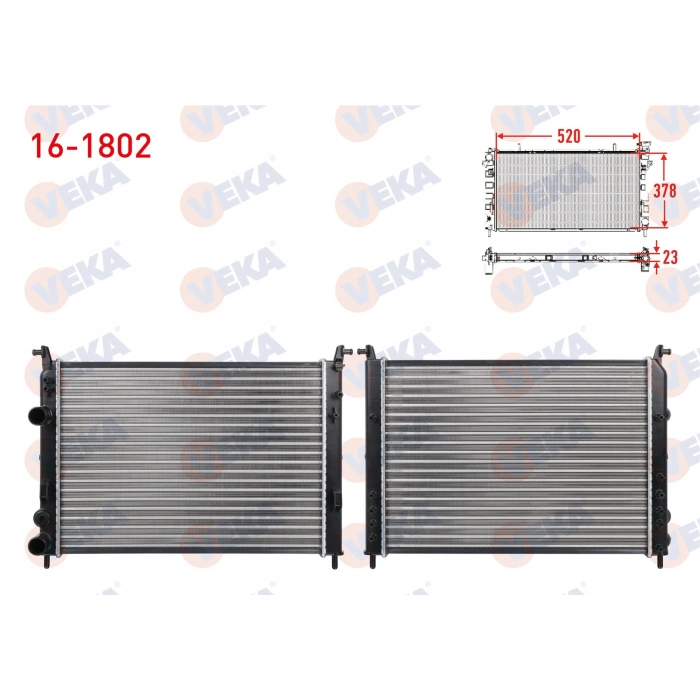 KALORIFER RADYATORU BRAZING OPEL CORSA B 1.2i 1993-2000