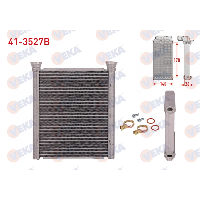 KALORIFER RADYATORU BRAZING RENAULT CLIO V 1.0 TCe - 1.0 SCe - 1.3 TCe - 1.5 BLUE DCI 2020-