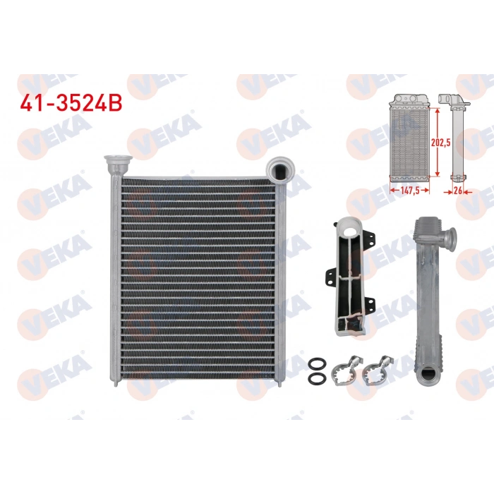 KALORIFER RADYATORU BRAZING RENAULT MEGANE IV 1.2 TCE - 1.5 DCI - 1.6 DCI - 1.6i 2016-