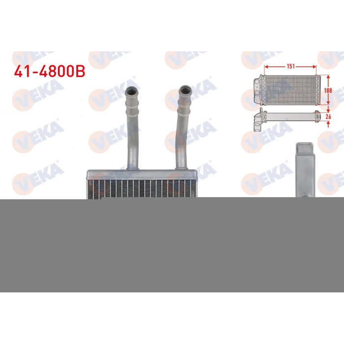 KALORIFER RADYATORU BRAZING SSANGYONG ACTYON I 2.0 XDI 2005-2012 / KYRON 2.0 XDI 2005-2011