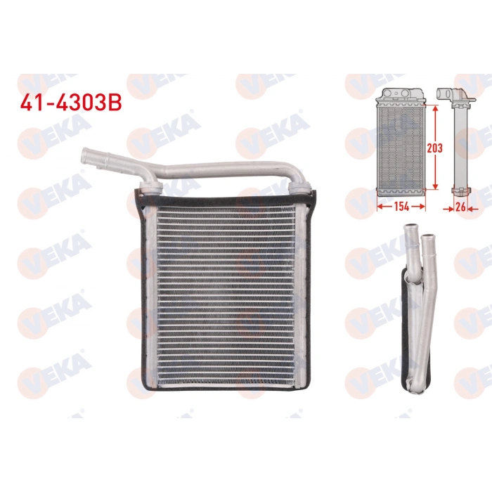 KALORIFER RADYATORU BRAZING TOYOTA COROLLA (E15_) 1.4 D-4D 2007-2012