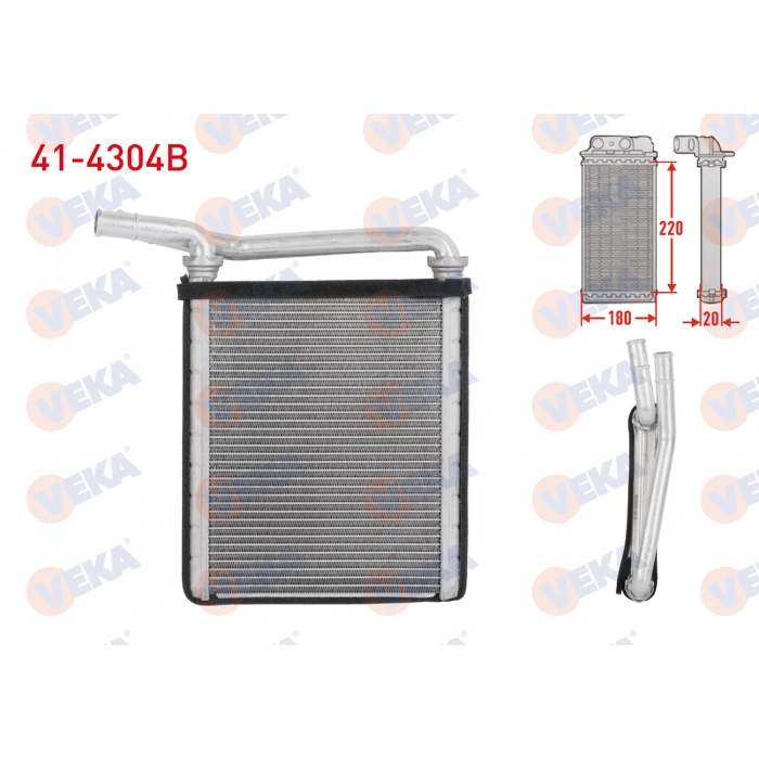 KALORIFER RADYATORU BRAZING TOYOTA HI-LUX VIGO (TGN1_, GGN2_, GGN1_, KUN2_, KUN1_) 2.5 D-4D 2005-2011