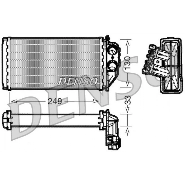 KALORİFER RADYATÖRÜ GOLF V PLUS OCTAVIA 1.4 1.6 1.9 2.0 PASSAT 1.6 1.9 2.0 153×180x27 MK OT AC -