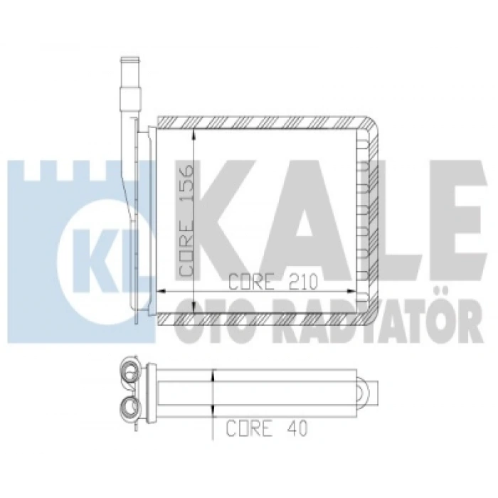 KALORIFER RADYATÖRÜ KAL.2 SIRA AL.(AL+PL) RENAULT 9/11 BM 85-