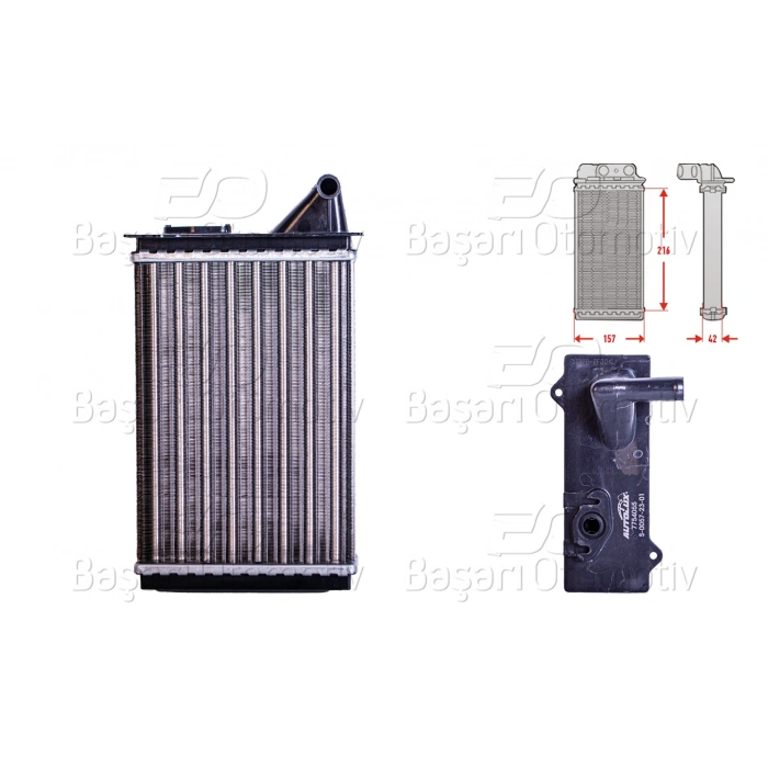 KALORIFER RADYATORU MEKANIK 216X157 MM FIAT UNO 70 1988 >