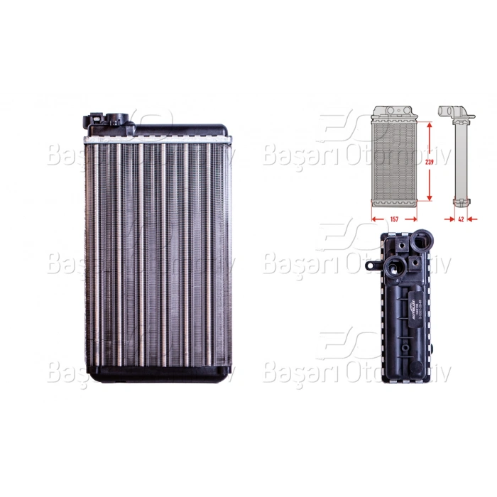 KALORIFER RADYATORU MEKANIK 239X160 MM OPEL OMEGA A 1.8 2.0 2.3 D 1987>