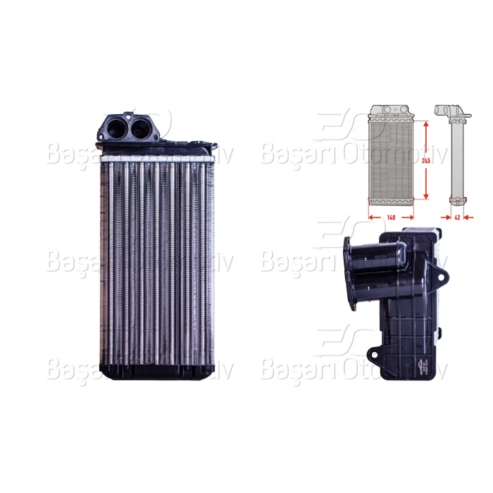 KALORIFER RADYATORU MEKANIK 245X140 MM CITROEN XSARA 1.6 1.8 2.0 16V 1999-2010