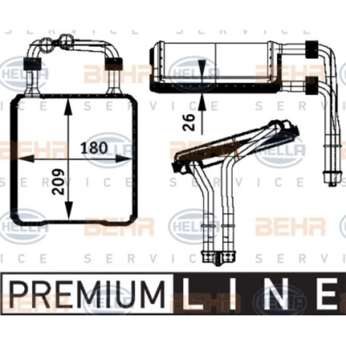 KALORIFER RADYATÖRÜ W211-219 BM 02-11