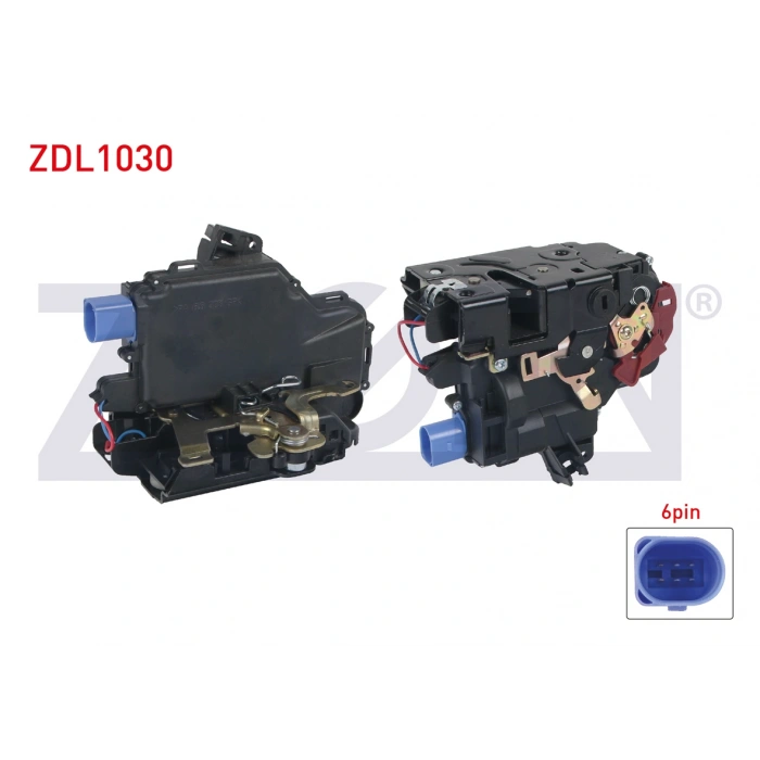 KAPI KILIDI MOTORLU SOL ARKA 6 PIN VOLKSWAGEN POLO 2001-2012/ SKODA FABIA 1999-2007/ SEAT CORDOBA - IBIZA IV 2002-2009