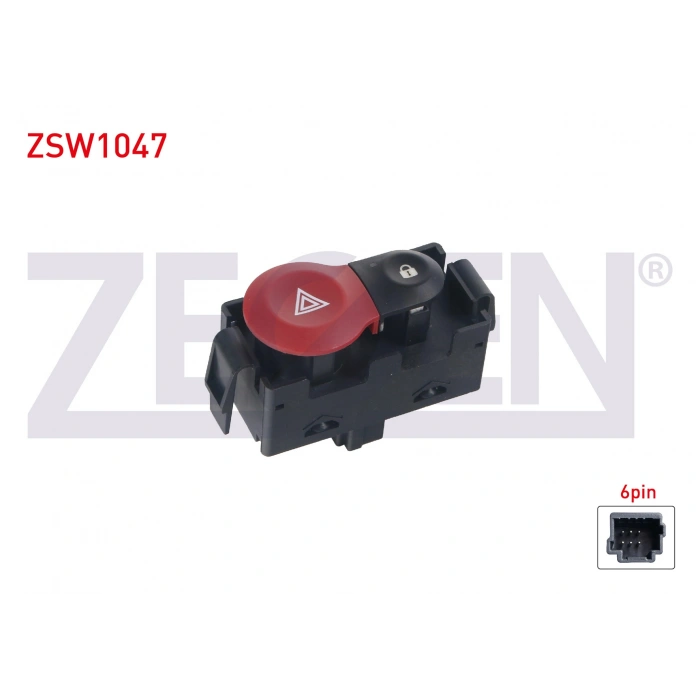 KAPI KILIT VE FLASOR ANAHTARI 6 PIN RENAULT CLIO III 2005-2012