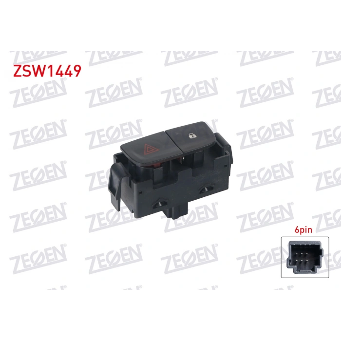 KAPI KILIT VE FLASOR ANAHTARI 6 PIN RENAULT TRAFIC III - DUSTER 2012-