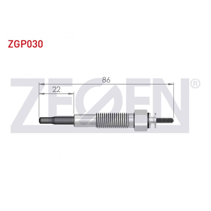 KIZDIRMA BUJI 10,5V KIA BESTA 2.2D 1993-2003 / MAZDA E 2200 (SR2) 2.2D 1984-2004 / MAZDA 626 III (GD) 2.0D 1987-1992