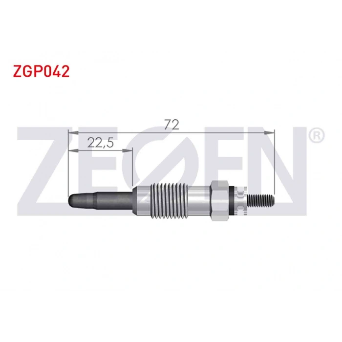 KIZDIRMA BUJI 11,5V MERCEDES 190 (W201) 2.0-2.5D 1982-1993 / E SERISI (W124) 200-300D 1984-1995 / VITO (638) 108-110CDI 1997-2003 / SSANGYONG KORANDO (KJ) 2.3-2.9D 1996-2010
