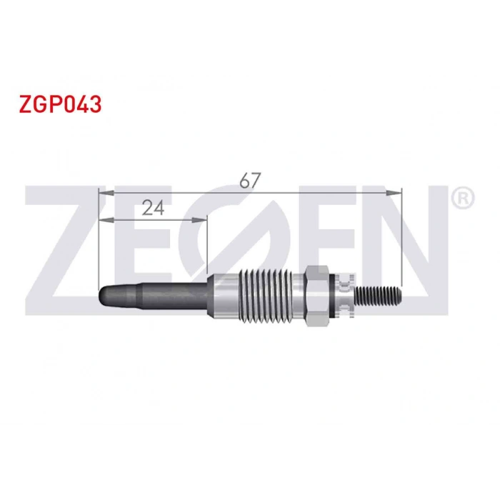 KIZDIRMA BUJI 11V CITROEN BERLINGO (MF) 1.9D 1996-2008 / CITROEN JUMPER I 1.9TD 1994-2002 / FIAT DUCATO (230) 1.9TD 1994-2002 / PEUGEOT PARTNER (5,5F) 1.9D 1996-2008 (XUD9A)