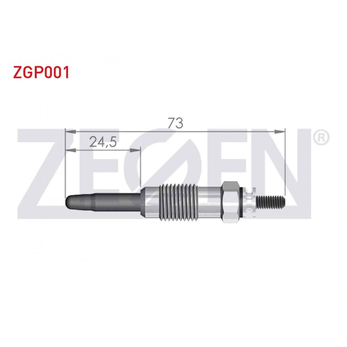 KIZDIRMA BUJI 11V CITROEN BERLINGO (MF) 1.9D 1996-2008 / CITROEN JUMPER I 1.9TD 1994-2002 / FIAT DUCATO (230) 1.9TD 1994-2002 / PEUGEOT PARTNER (5,5F) 1.9D 1996-2008 (XUD9A)