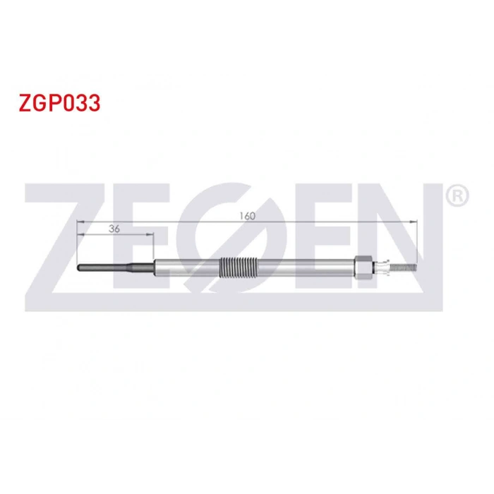 KIZDIRMA BUJI 11V TOYOTA AURIS (ZRE15) 1.4D-4D 2007-2012 / COROLLA (E15_) 1.4D-4D 2007-2012 / YARIS (P9) 1.4D-4D 2006-2010