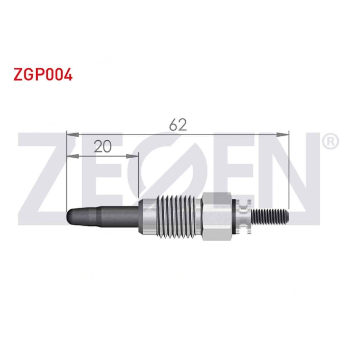 KIZDIRMA BUJI 11V VOLKSWAGEN TRANSPORTER IV (70X_) 2.4D 1990-2003 / PASSAT (3B2) 1.9TDI 1996-2000 / GOLF III (1H1) 1.9TDI 1991-1999 / CADDY II (9K9A) 1.9D 1995-2004 / VOLVO 740 (74_) 2.4D 1983-1992