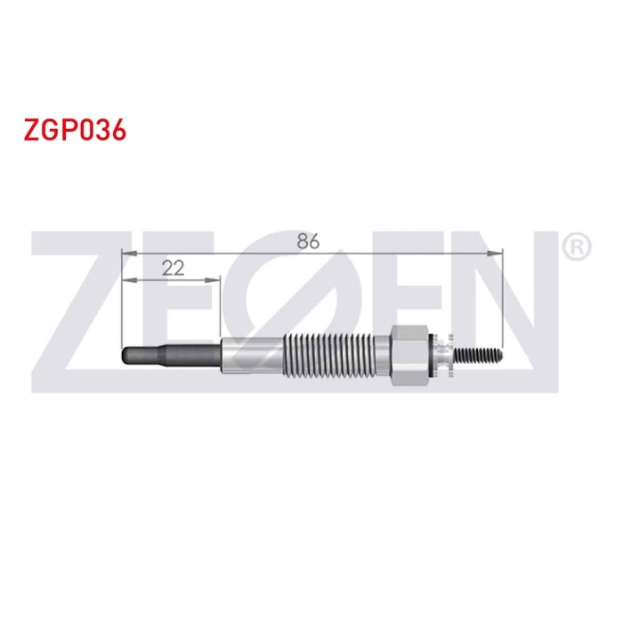 KIZDIRMA BUJI 12V KIA PREGIO (TB) 2.7D 1997-2002 / KIA BONGO K2700 2.7D 1999-