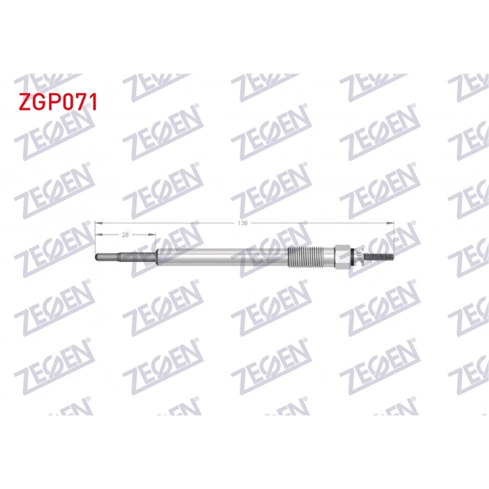 KIZDIRMA BUJI 7V HYUNDAI iX35 2.0 CRDi / KIA CARNIVAL, GRAND CARNIVAL III 2.2 CRDi / SORENTO II 2.2 CRDi