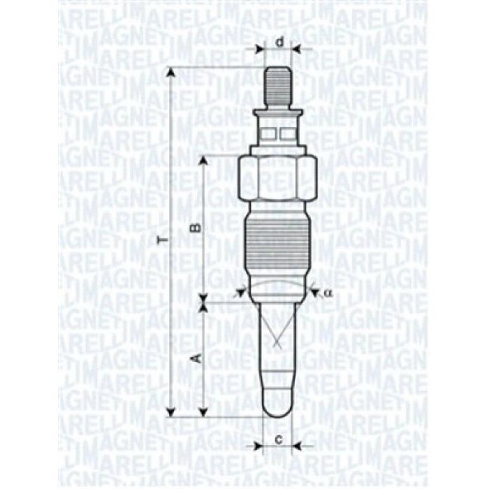KIZDIRMA BUJISI GN857 CADDY-GOLF3-PASSAT-T4 1Y-AAZ-AJA-AAB 1,9 D-1,9 TD-2,4 D 91-03