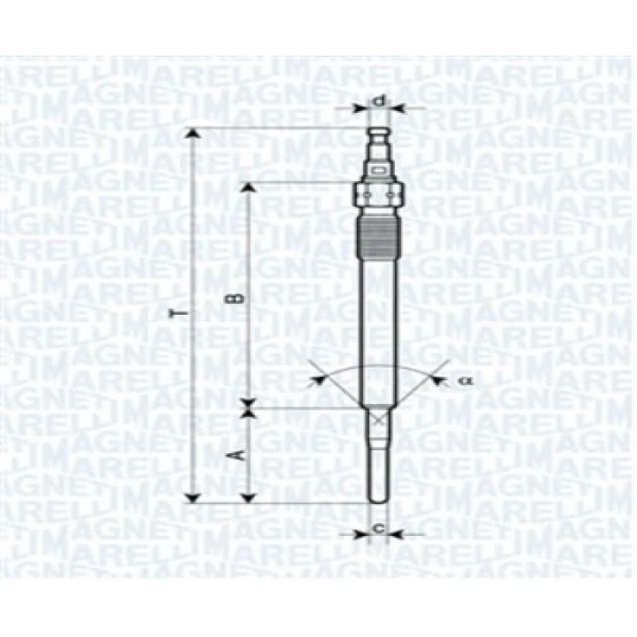 KIZDIRMA BUJISI YE14 / GE101 / 0250403002 (4,4 VOLT) GOLF5-JETTA-PASSAT-A3-LEON BKP-BKD 2,0 TDI 04-