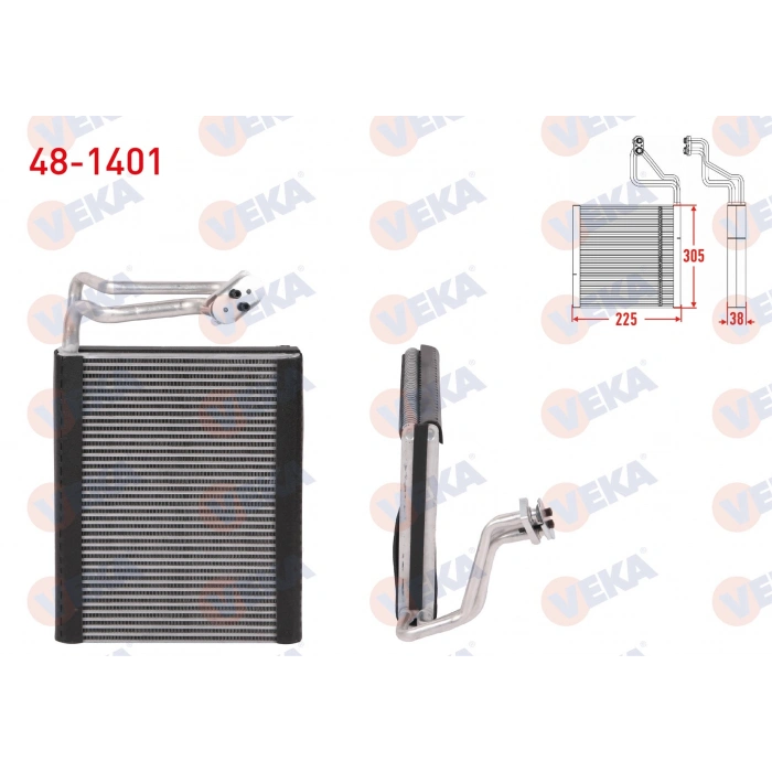 KLIMA EVAPORATORU BORULU 225X305X38 BMW 3 (F30) 2013-2018 / 1 (F20) 2011-2019 / 2 (F22) 2013-2018 / 4 (F36) 2013-2019