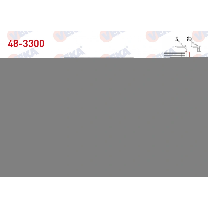 KLIMA EVAPORATORU BORULU 259X200X65 PEUGEOT 206 (2A/C) 1.4i 16v - 1.6i 16v - 1.6 HDI 1998-2006