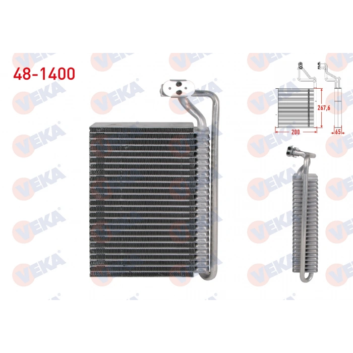 KLIMA EVAPORATORU BORULU 267,6X200X65 BMW 3 SERISI (E46) 316i - 320D - 330D - 330 XD 1998-2005 / X3 (E83) 3.0 D - 2.0i - 2.0D 2004-2010