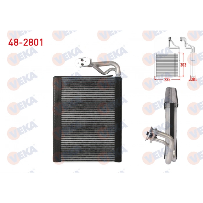 KLIMA EVAPORATORU BORULU 303X235X38 MERCEDES C (W204) 2008-2014 / CLS (C218) 2011-2017 / E (W212) 2009-2015 / GLK (X204) 2008-2015 / SL (R231) 2012-2018 / SLS AMG 2010-2013