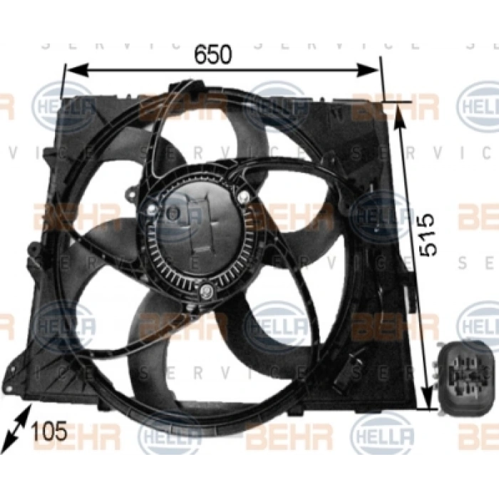 KLIMA FAN MOTORU E81-82-87-88-90-91-92-93-X1 N40-42-43-45-46-52-53 05-