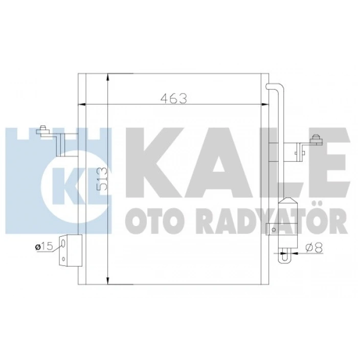 KLIMA RADYATÖRÜ 425X435X16 L200 (KA, KB) 2.5 DI-D 06-15