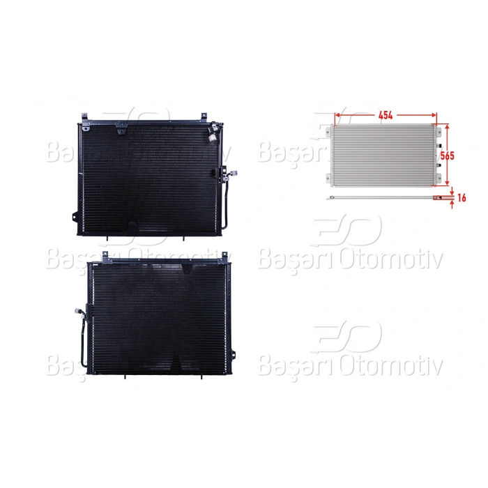 KLIMA RADYATORU 454X565X16 MERCEDES-BENZ 124 M111 92-97