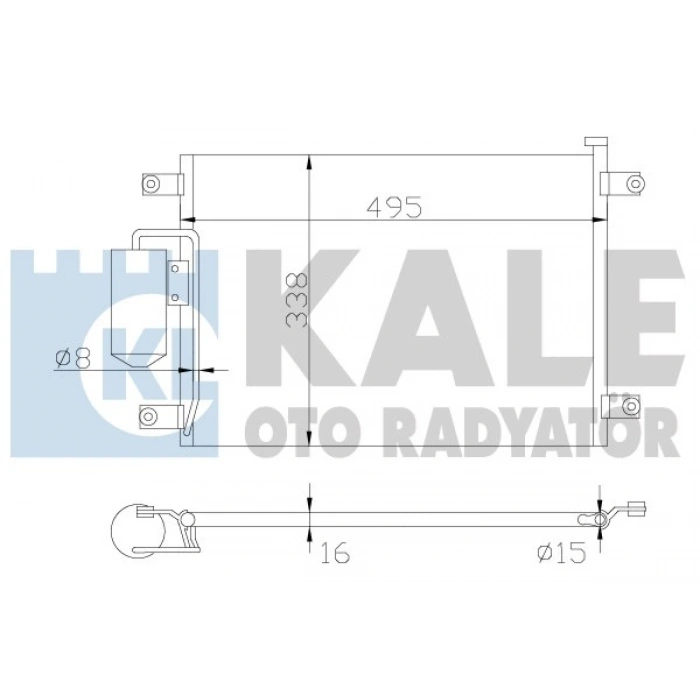 KLIMA RADYATÖRÜ 456X340,8X16 GRAND VITARA (FT) 1.6:2.0 98-05