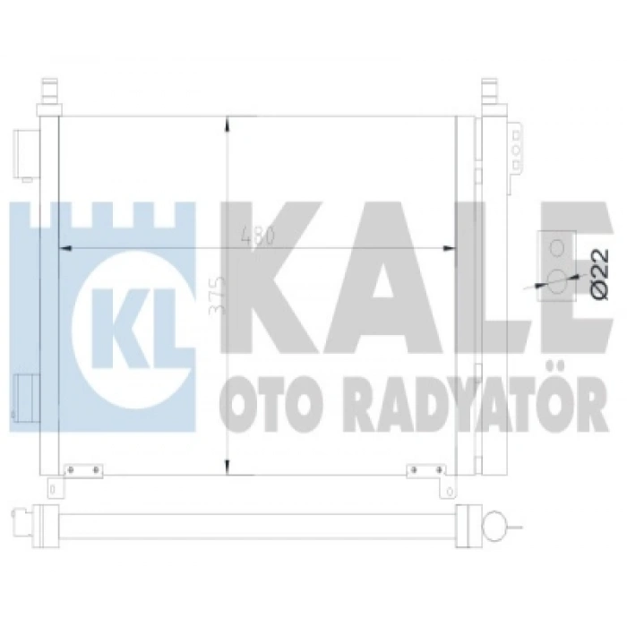 KLIMA RADYATÖRÜ 472X387,9X16 MICRA (K13) 1.2 11-18
