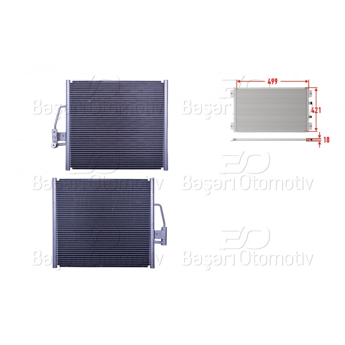 KLIMA RADYATORU 499X421X18 BMW 5 SERISI E39 95-03